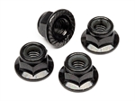 Z682 - FLANGED LOCK NUT M5 (CLOCKWISE/BLACK/4PCS)